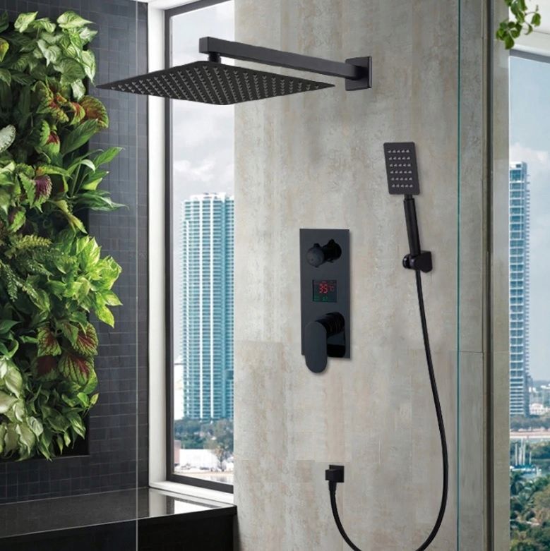 Zestaw prysznicowy PDS Brak danych czarny