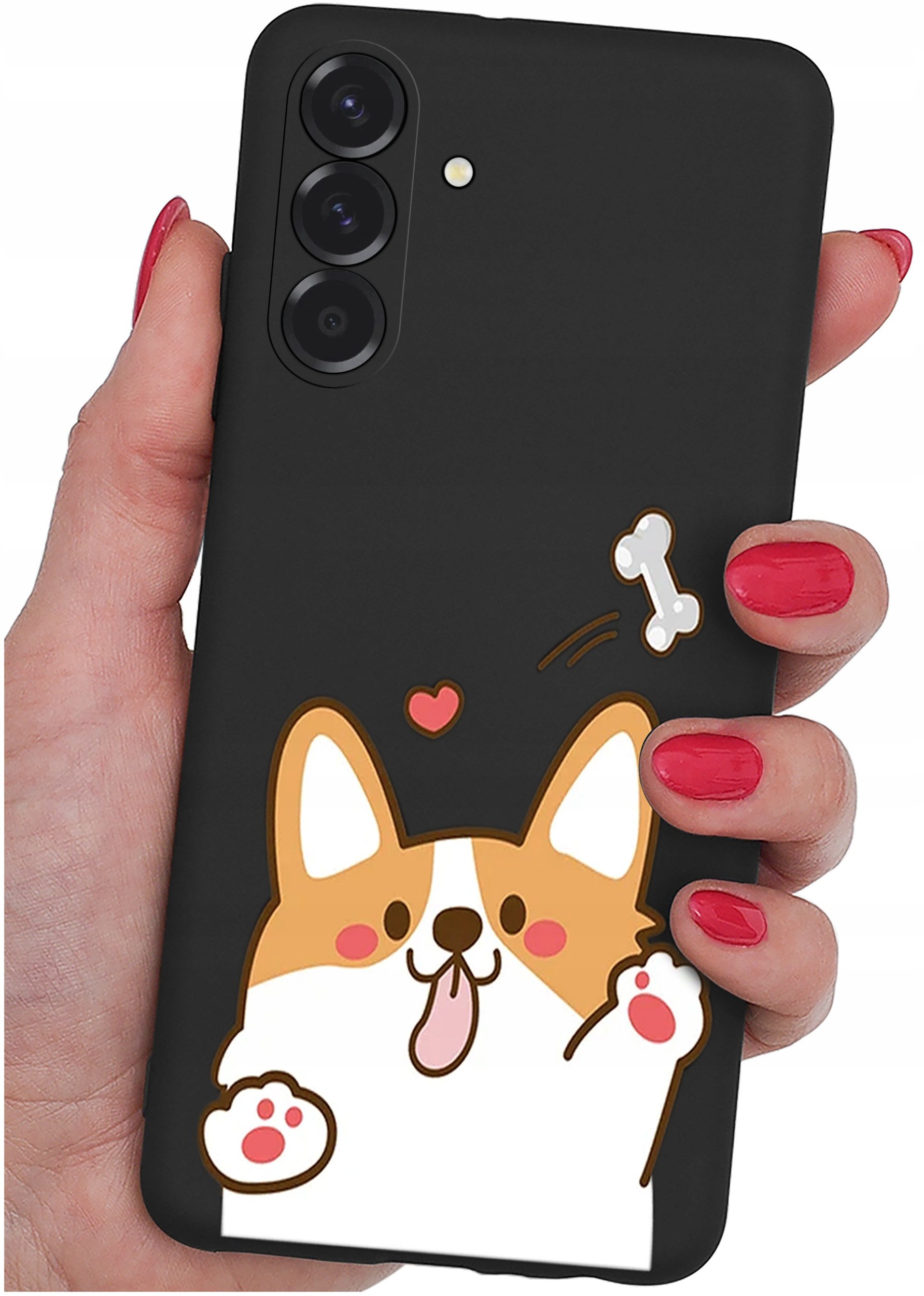 ETUI do Samsung A56 5G | WZORY | SILIKONOWE MATT CASE + SZKŁO 9H