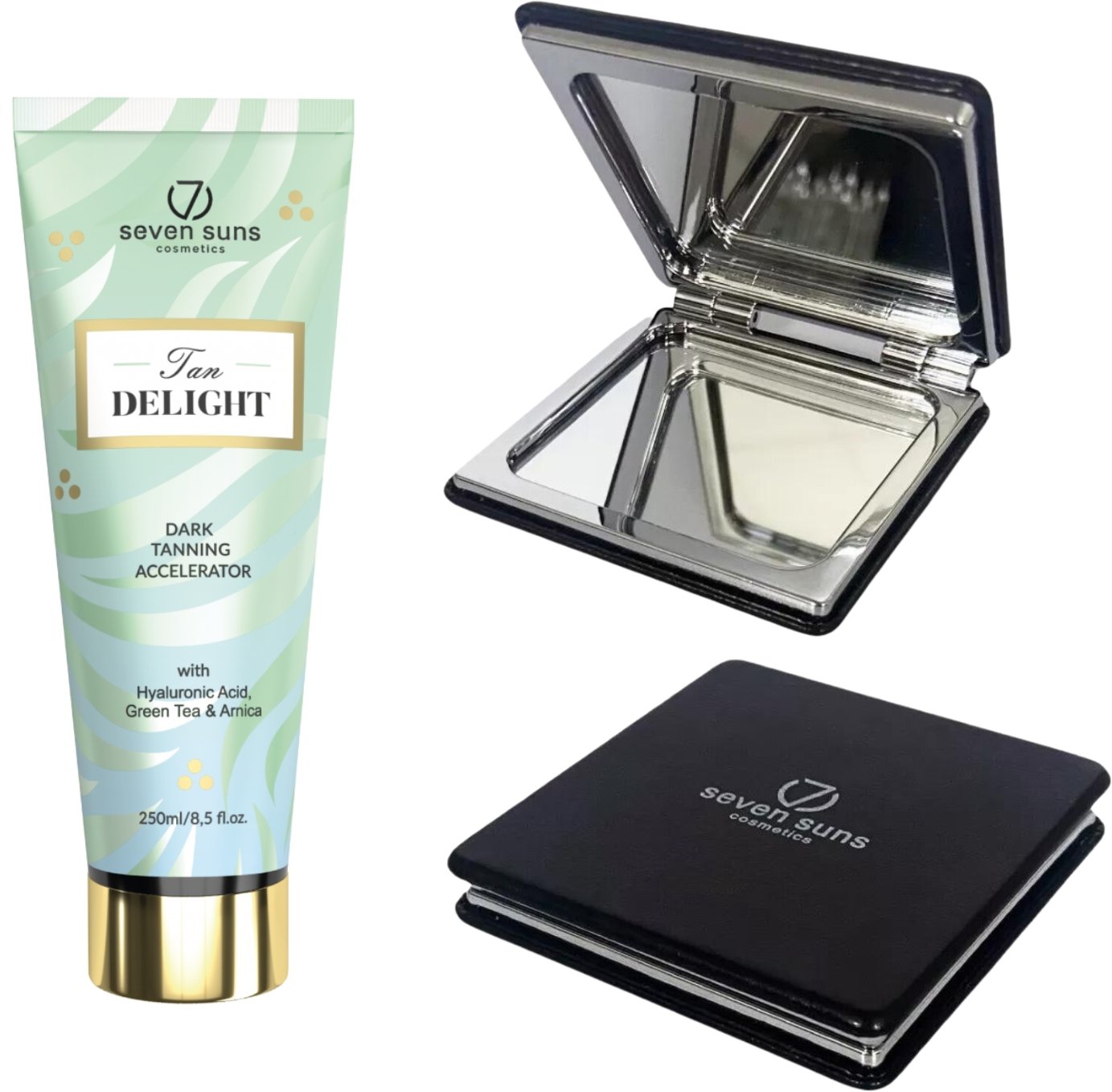 7suns Tan Delight Accelerator Dark Tanning 250ml + Podwójne Lusterko Gratis