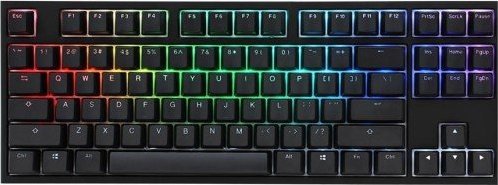 Klawiatura Ducky Ducky One 2 TKL PBT Gaming Tastatur, MX-Blue, RGB LED - schwarz