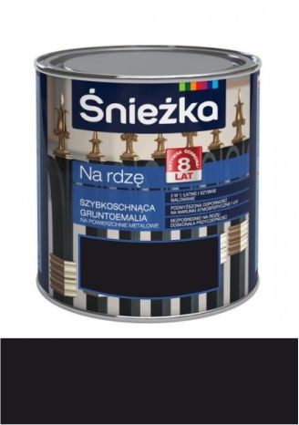Śnieżka Gruntoemalia Na Rdzę czarna RAL 9005 matowa 2,5L
