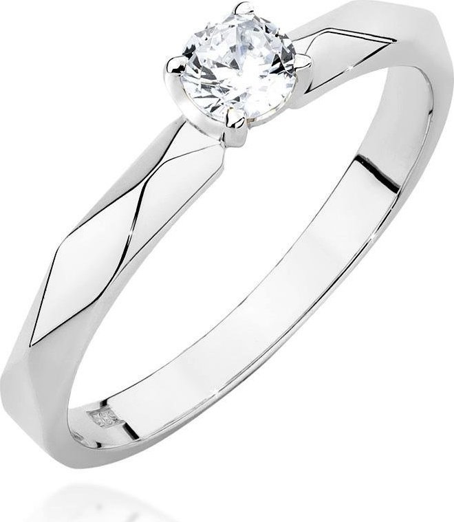 Best Diamonds złoty pierścionek z brylantem 0.20ct 20