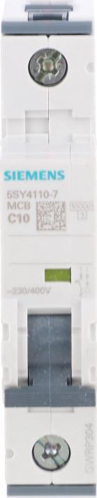 Siemens Wyłącznik nadprądowy 1P C 10A 10kA AC 5SY4110-7