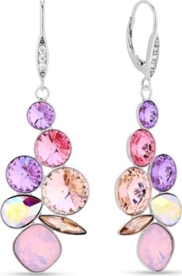 Lovrin SREBRNE KOLCZYKI 925 ANGIELSKIE KRYSZTAŁKI SWAROVSKI