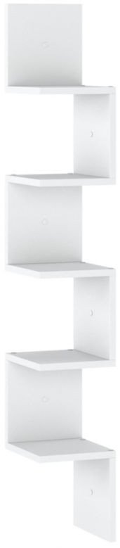 Regał Wiszący Na Książki Do Salonu Zigi Nowoczesny Na Pamiątki Biały Mat