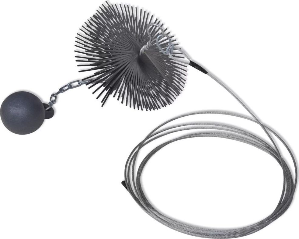 vidaXL Szczotka kominowa, średnica 25 cm