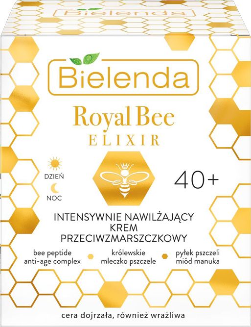 Bielenda Royal Bee Elixir Krem 40+ intensywnie nawilżający przeciwzmarszczkowy 50ml