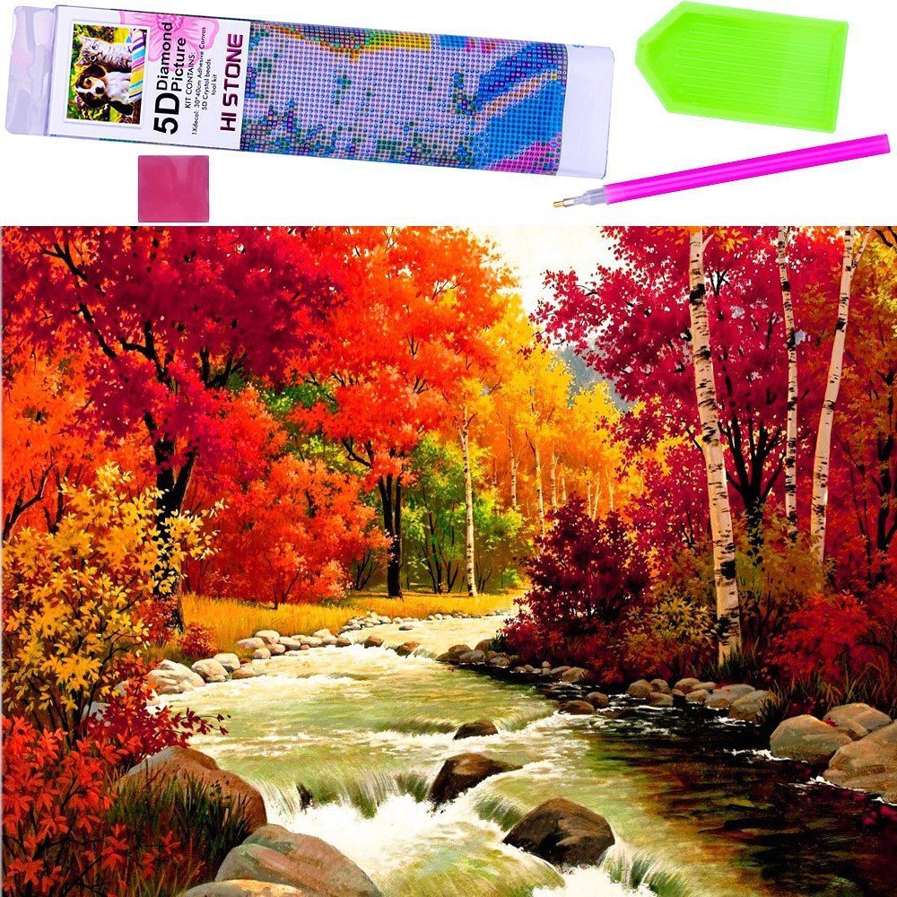 Norimpex Diamentowa mozaika Las nad potokiem 1006295