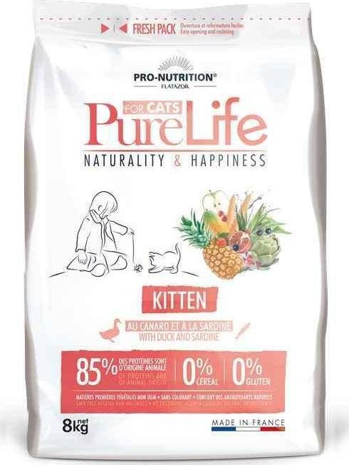 Sopral Pure Life Kot 8kg dla kociąt o smaku kaczki