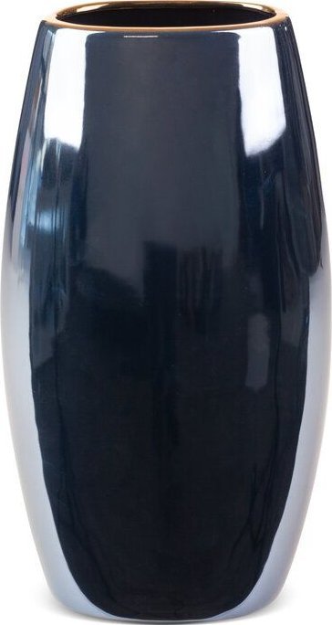 Eurofirany Wazon dekoracyjny ceramiczny MORA 19X12X35 granatowy
