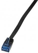 LogiLink RJ-45 kat.5e 0.5m czarny (CP0133B)
