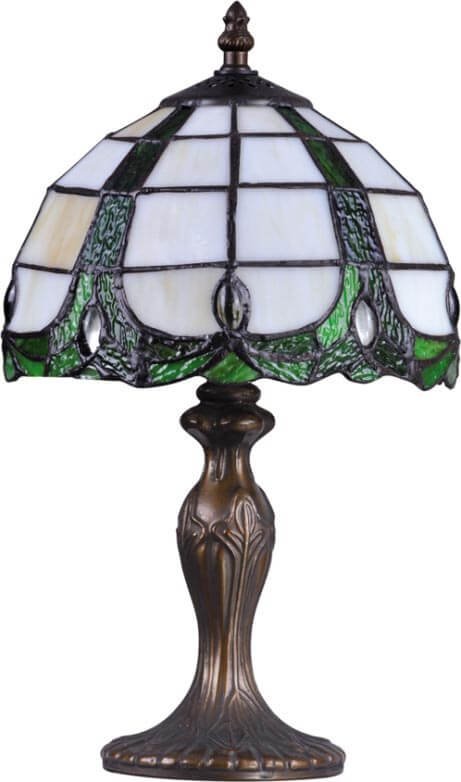 Lampa stołowa Kaja Elegancka lampa stołowa Papi K-G082166 brązowa zielona