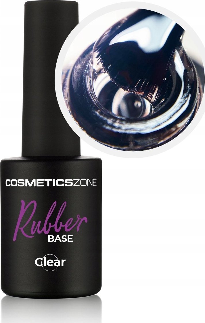 Cosmetics Zone Baza kauczukowa przezroczysta Rubber Base Clear 15ml