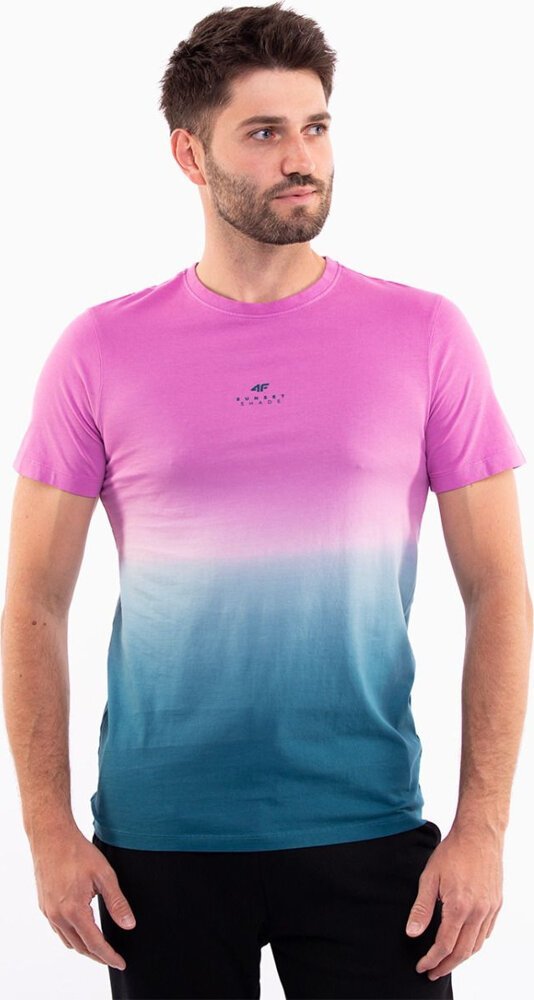 4f Koszulka męska 4F M1290 fioletowo-niebieska 4FWSS24TTSHM1290 51S M