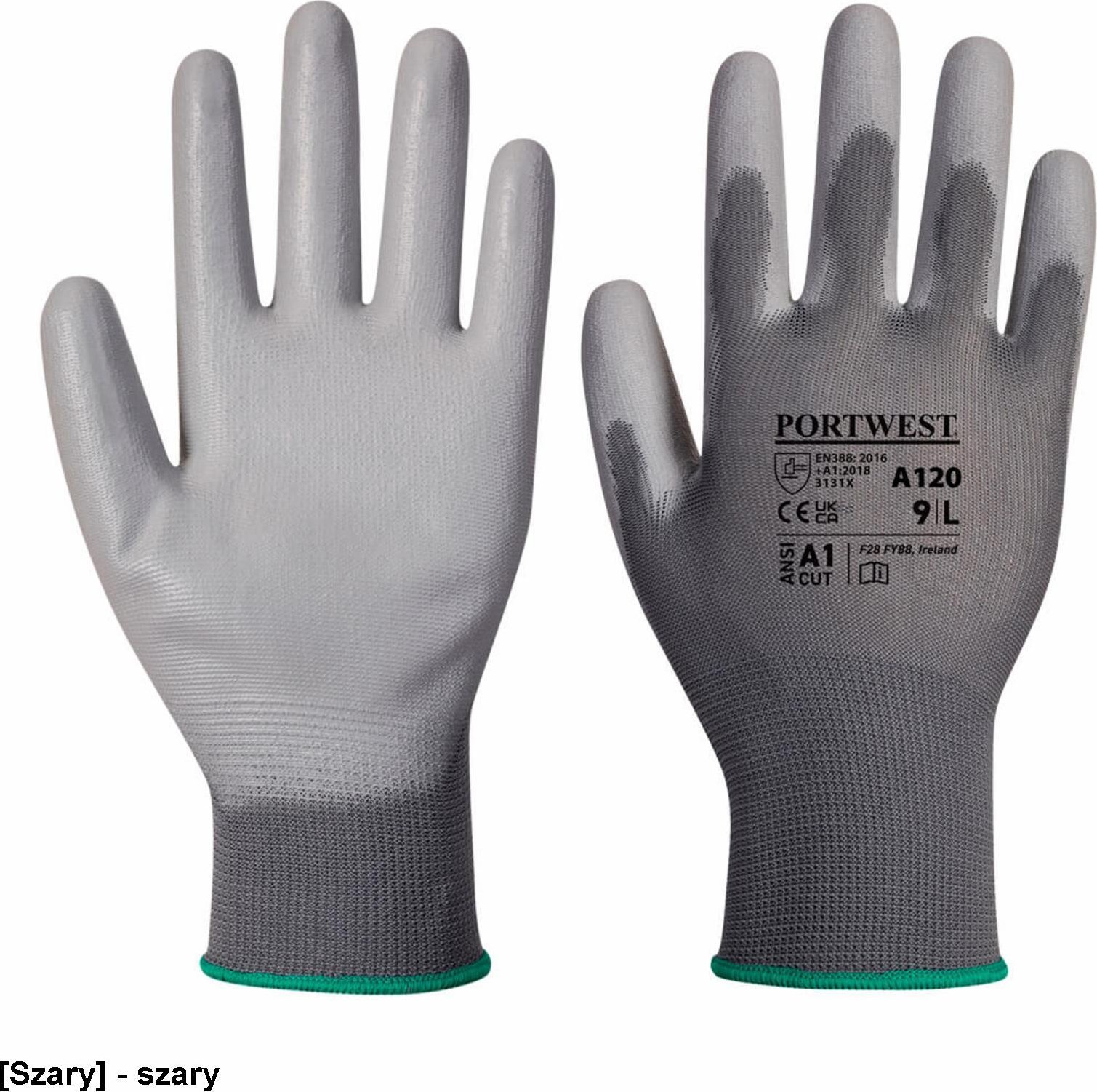 Portwest A120 - Rękawica powlekana PU - szary XL