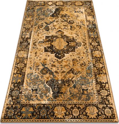 Dywany Łuszczów Dywan wełniany POLONIA Dukato Ornament koniak beż, 170x235 cm