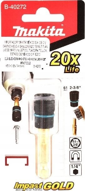 Makita NASADKA 9.6*61MM Z WYMIENNYM UCHWYTEM 1/4' HEX