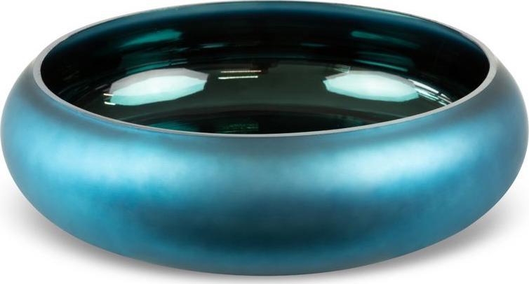 Eurofirany SZKLANA MISA DEKORACYJNA NADIA2 (02) (FI) 28X10 CM GRANATOWY