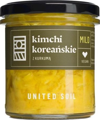 UNITED SOIL KIMCHI KOREAŃSKIE Z KORZENIEM KURKUMY BIO 290 g - UNITED SOIL