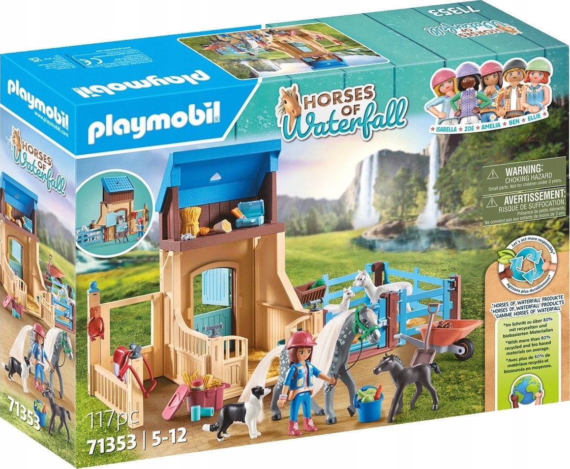 Playmobil Zestaw z figurkami Horses 71353 Amelia i Whisper z boksem stajennym