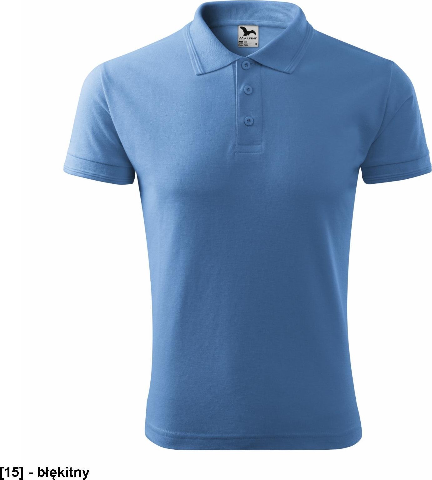 MALFINI Pique Polo 203 - ADLER - Koszulka polo męska, 200 g/m - błękitny M