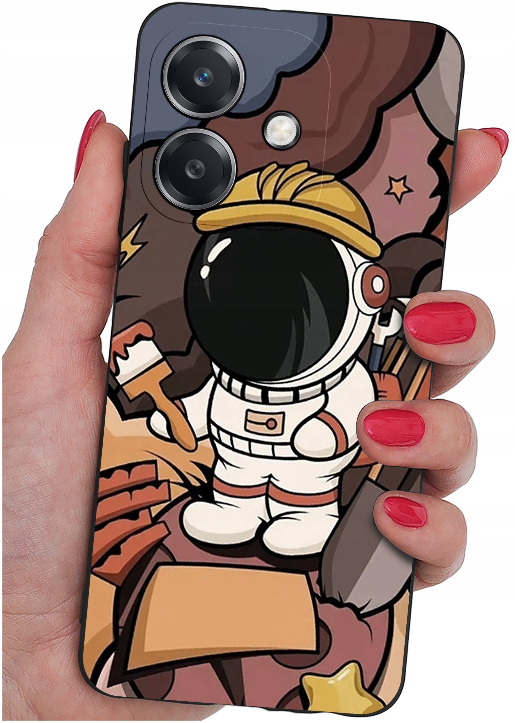 Etui do Oppo A40 | A40M | WZORY | SILIKONOWE MATT SZKŁO 9H