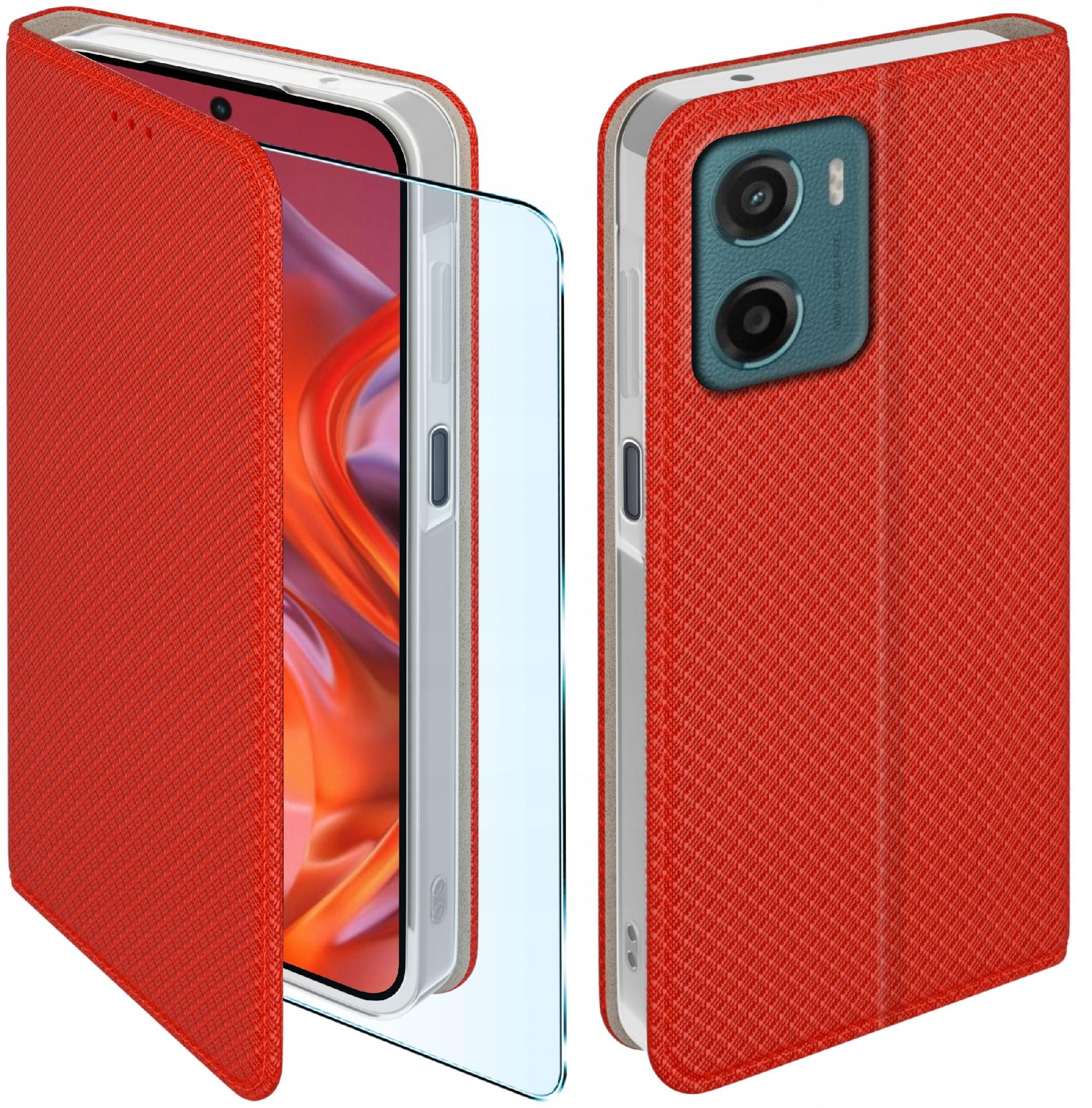 Etui z klapką do Motorola Moto G05 | E15 Zamykane Futerał + Szkło