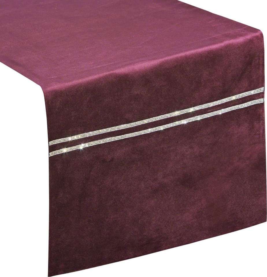 Eurofirany Bieżnik Obrus Eurofirany Glen Bordowy 35x180