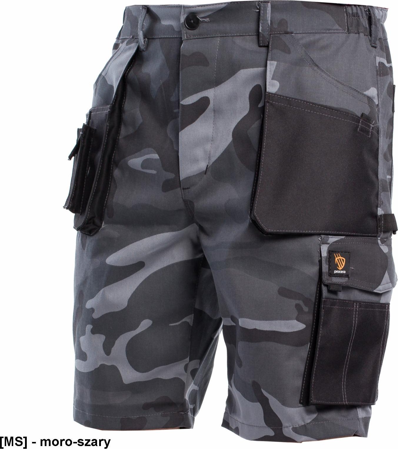 PROCERA PROMAN 260 SK - krótkie spodenki, 65% poliester, 35% bawełna, 260g/m2, - moro-szary 50