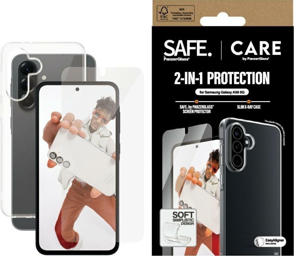 Zestaw ochronny CARE by PanzerGlass Fashion 2w1 Etui+Szkło do Samsung Galaxy A56 5G