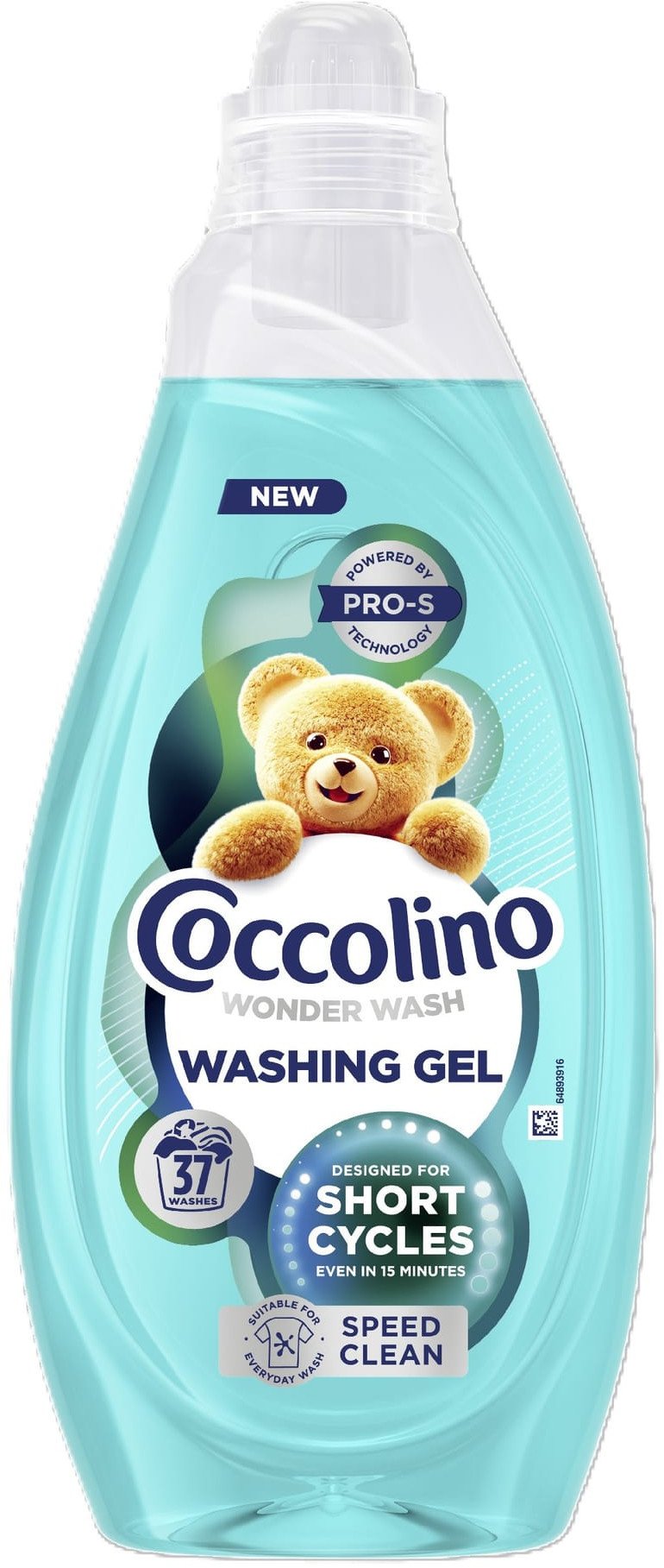 COCCOLINO Wonder Wash Żel do prania (37 prań) - Speed Clean 1.48 L