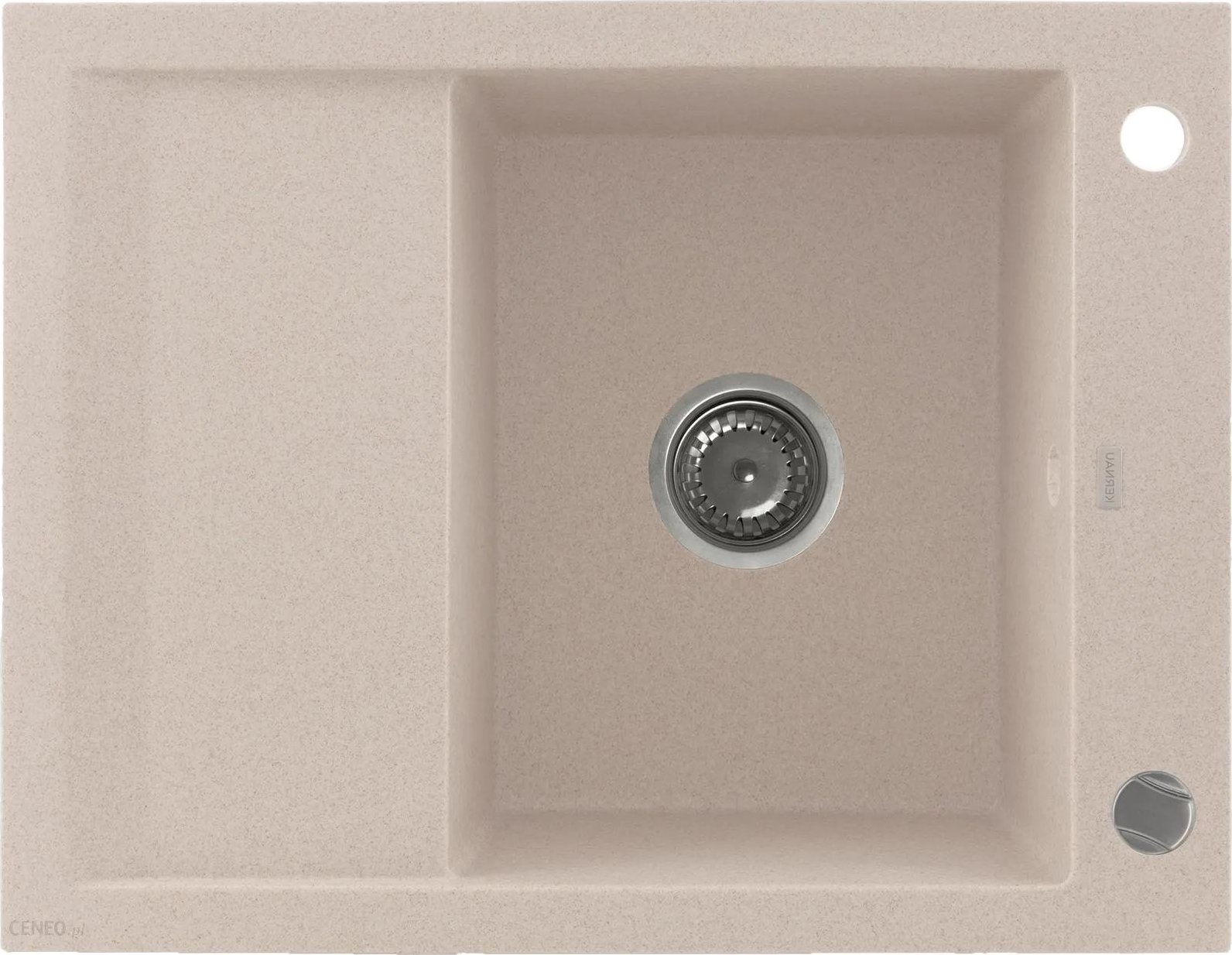 Zlewozmywak Kernau Zlew Kernau KGSM 4565 1B1D Natural Beige