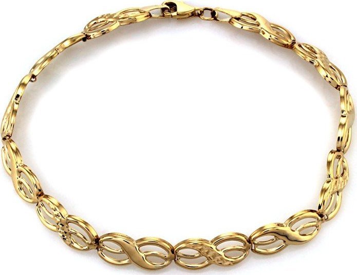 Lovrin Złota bransoletka 375 wiele nieskończoności