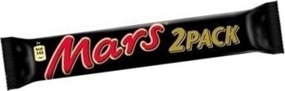 MARS Mars Baton z nugatowym nadzieniem oblany karmelem i czekoladą 70 g (2 sztuki)