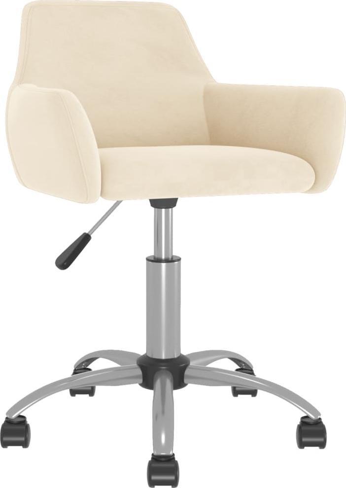 Krzesło biurowe vidaXL 331083 Kremowe