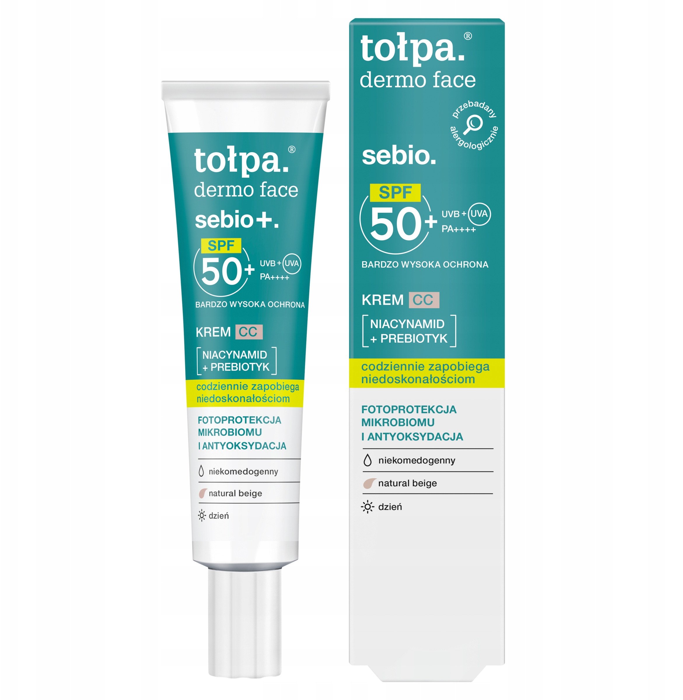 Tołpa Dermo Face Sebio+ Krem CC do twarzy z filtrem SPF50+ 40ml