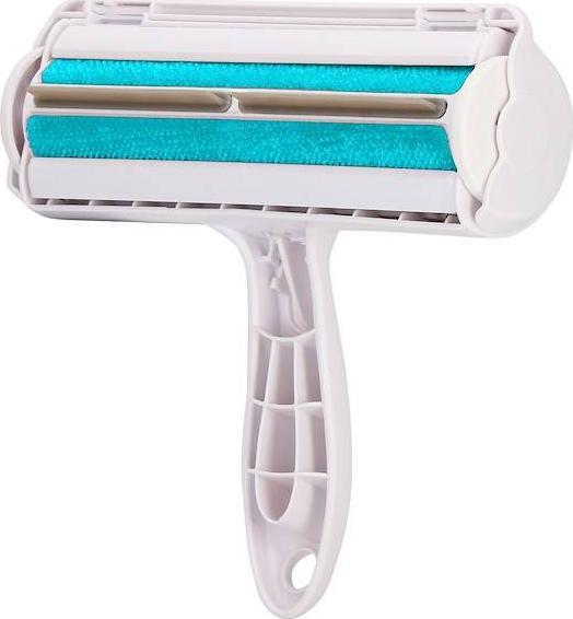 Springos Rolka do czyszczenia z sierści szczotka, wałek do ubrań, mebli biało-turkusowa UNIWERSALNY
