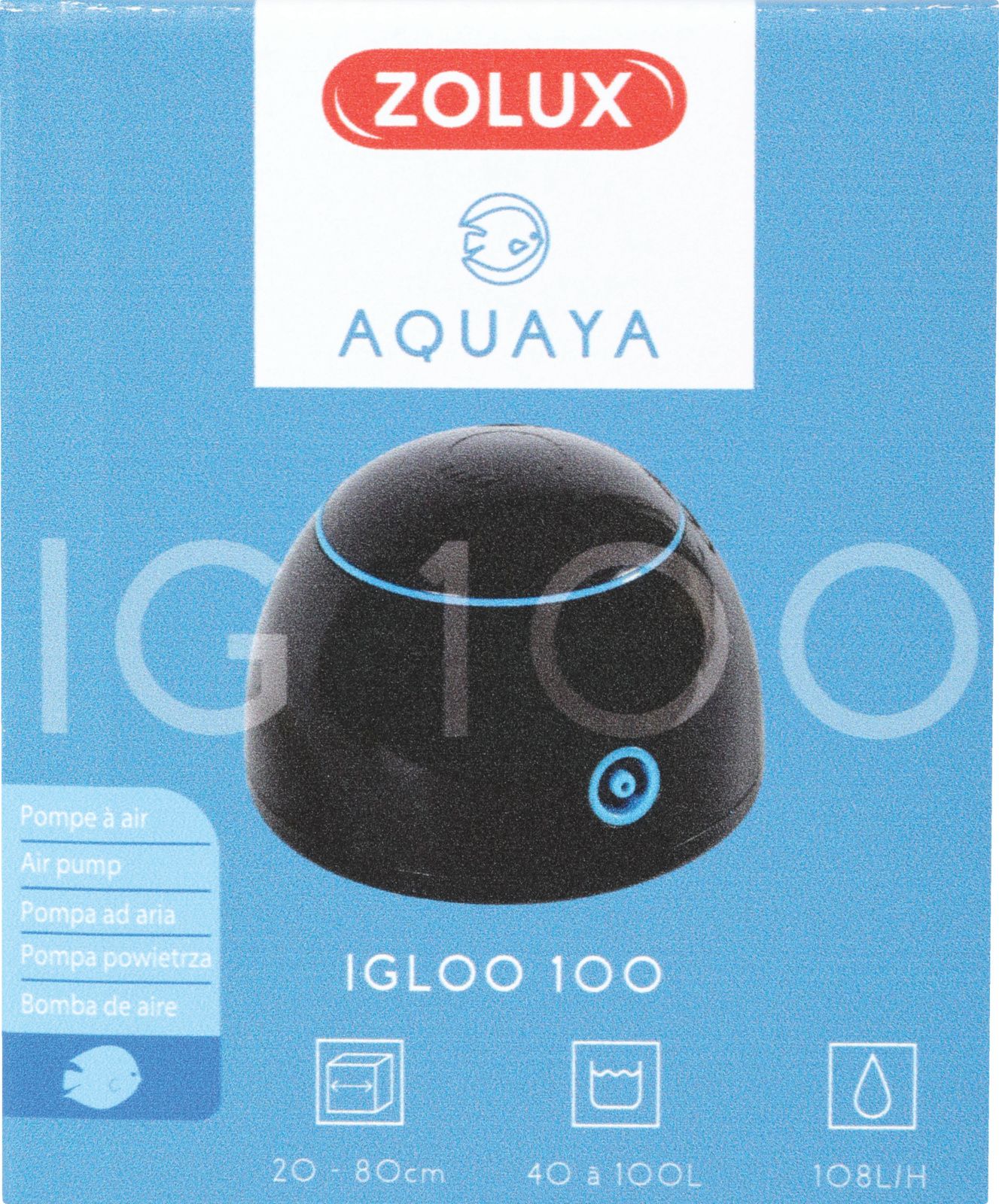 Zolux AQUAYA Igloo 100 kol. czarny