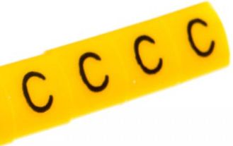 Ergom Oznacznik przewodów OZ-0 / C żółty 100szt. (E04ZP-01020102400)