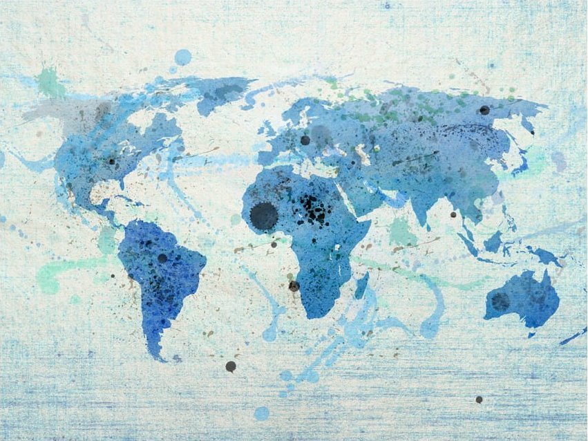 DecoNest Fototapeta - Cruising and sailing - The World map - 300X231