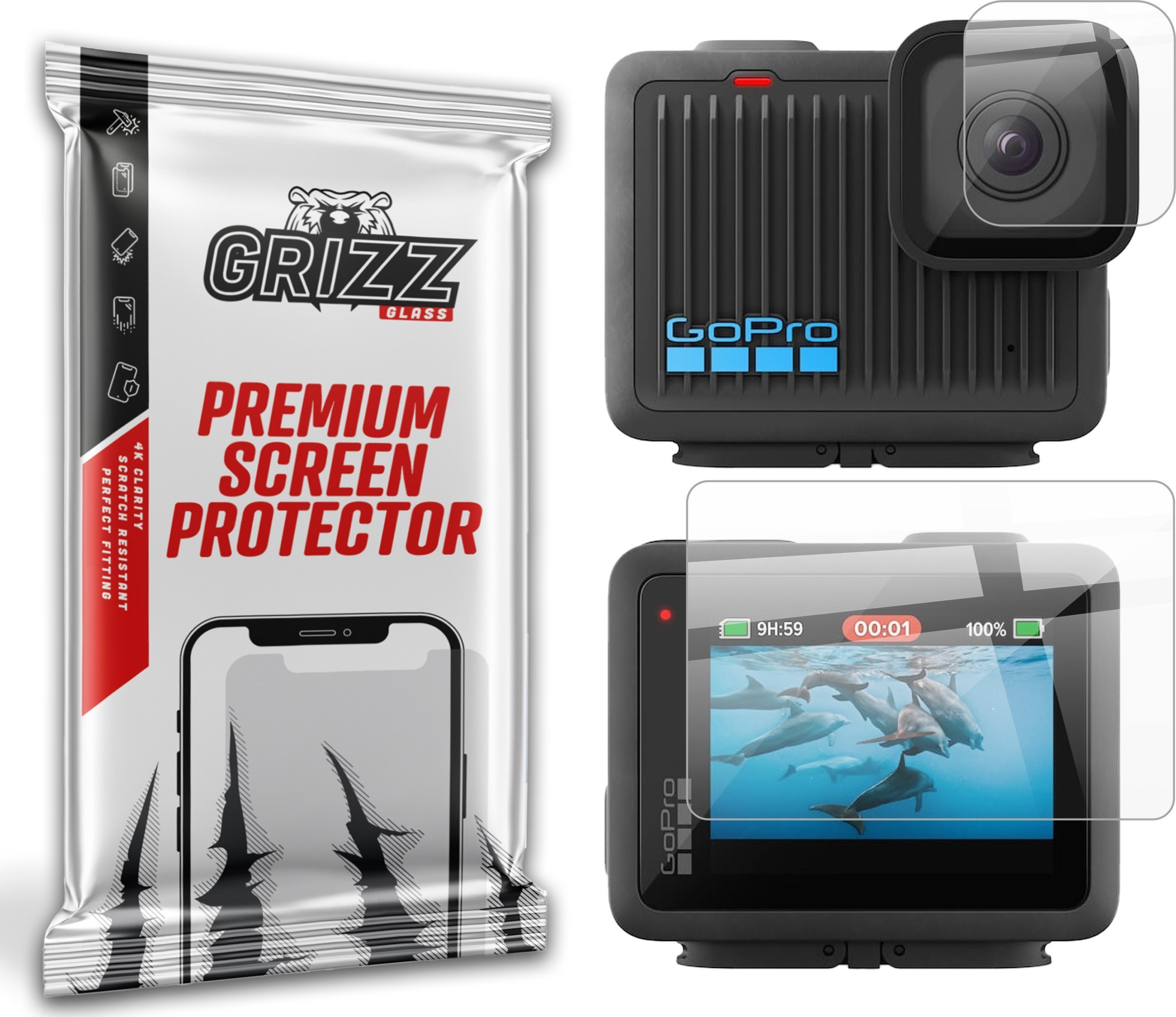 Folia ceramiczna GrizzGlass CeramicFilm do GoPro Hero 4K