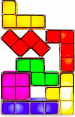 Pan i Pani Gadżet Lampka klocki Tetris neonowa