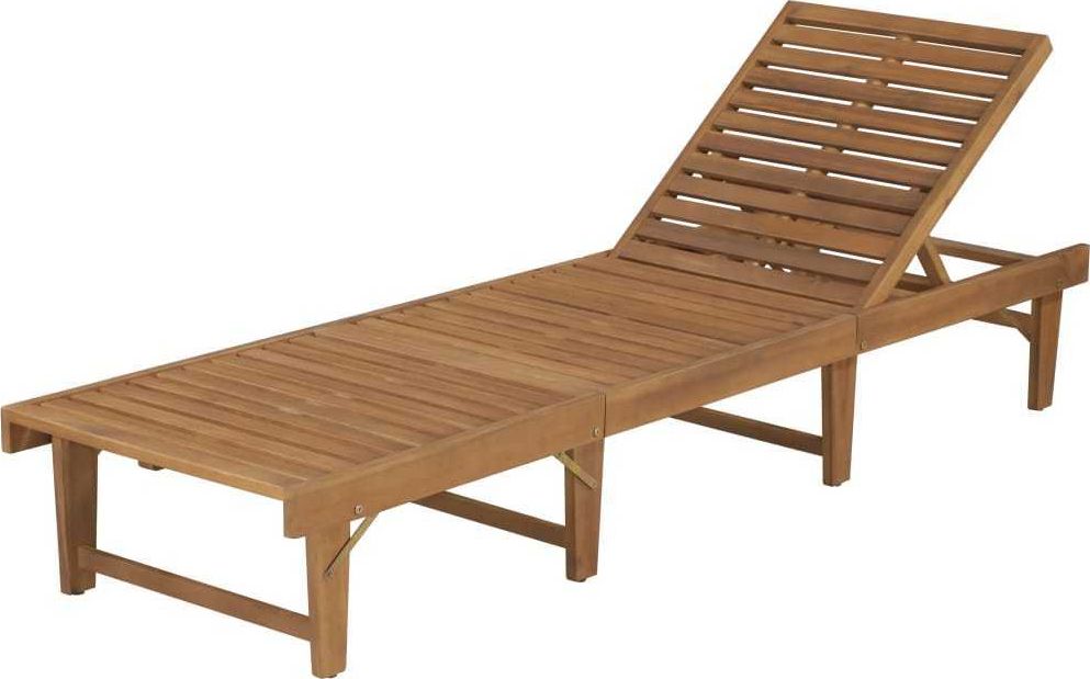 vidaXL składany leżak, lite drewno akacjowe (44253)
