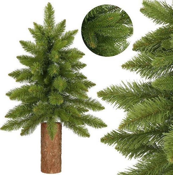 Springos Choinka na pniu 90 cm sztuczna jodła zielona UNIWERSALNY