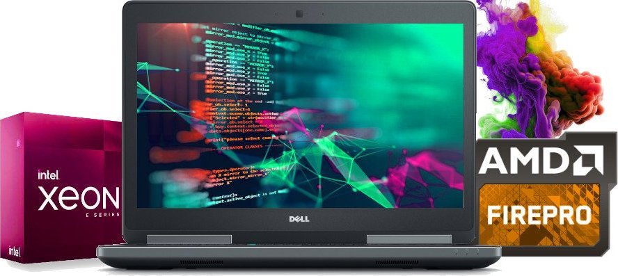 Laptop Dell PRECISION 7510 XEON E3-1545M 8x3,8GHz IPS 32/120GB SSD AMD W10+OFFICE