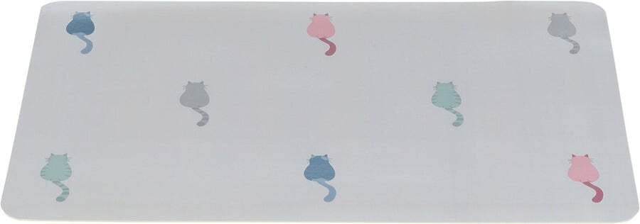 Trixie Podkładka pod miski, dla kota, plastik, szałwiowy, 44 x 28 cm