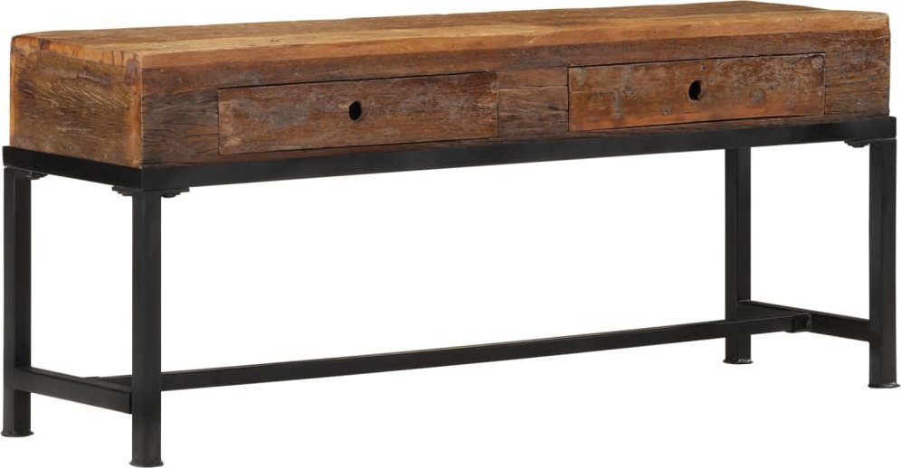 vidaXL Szafka pod telewizor, 110x30x46 cm, lite drewno z odzysku