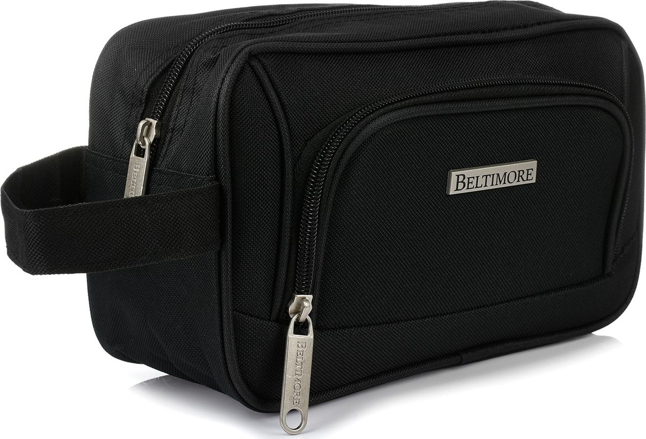 Beltimore Kosmetyczna męska czarna podróżna wodoodporna Beltimore R27