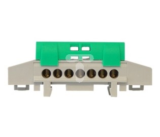 Pawbol Listwa zaciskowa na szynę 7-torowa zielona TH35 IP20 E.4172 - E.4172