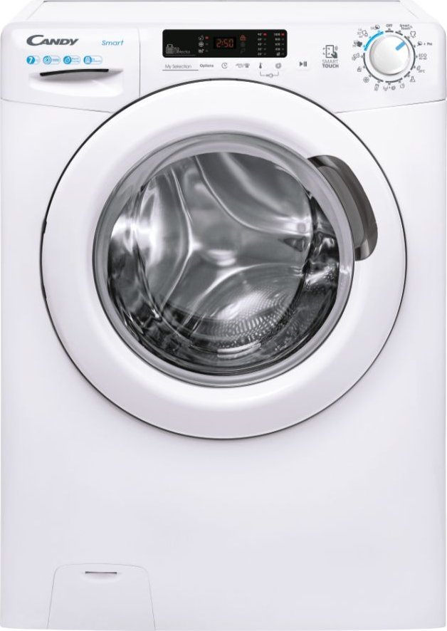 Pralka Candy Washing Machine | CS4 1072DE/1-S | Energy efficiency class D | Front loading | Washing capacity 7 kg | 1000 RPM | Depth 45 cm | Width 60
